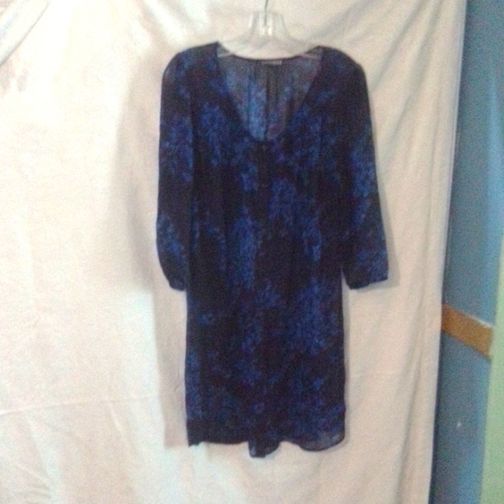 Blue print dress